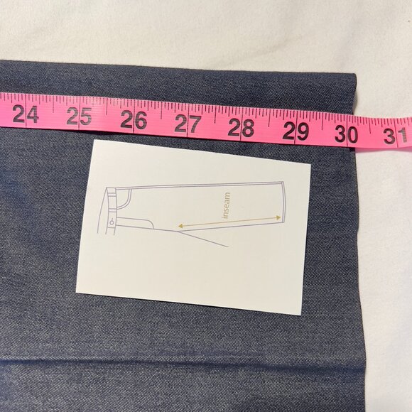 Jones New York Signature Boardroom Slim Ankle Pants in Blue — Size 16 - Picture 9 of 14